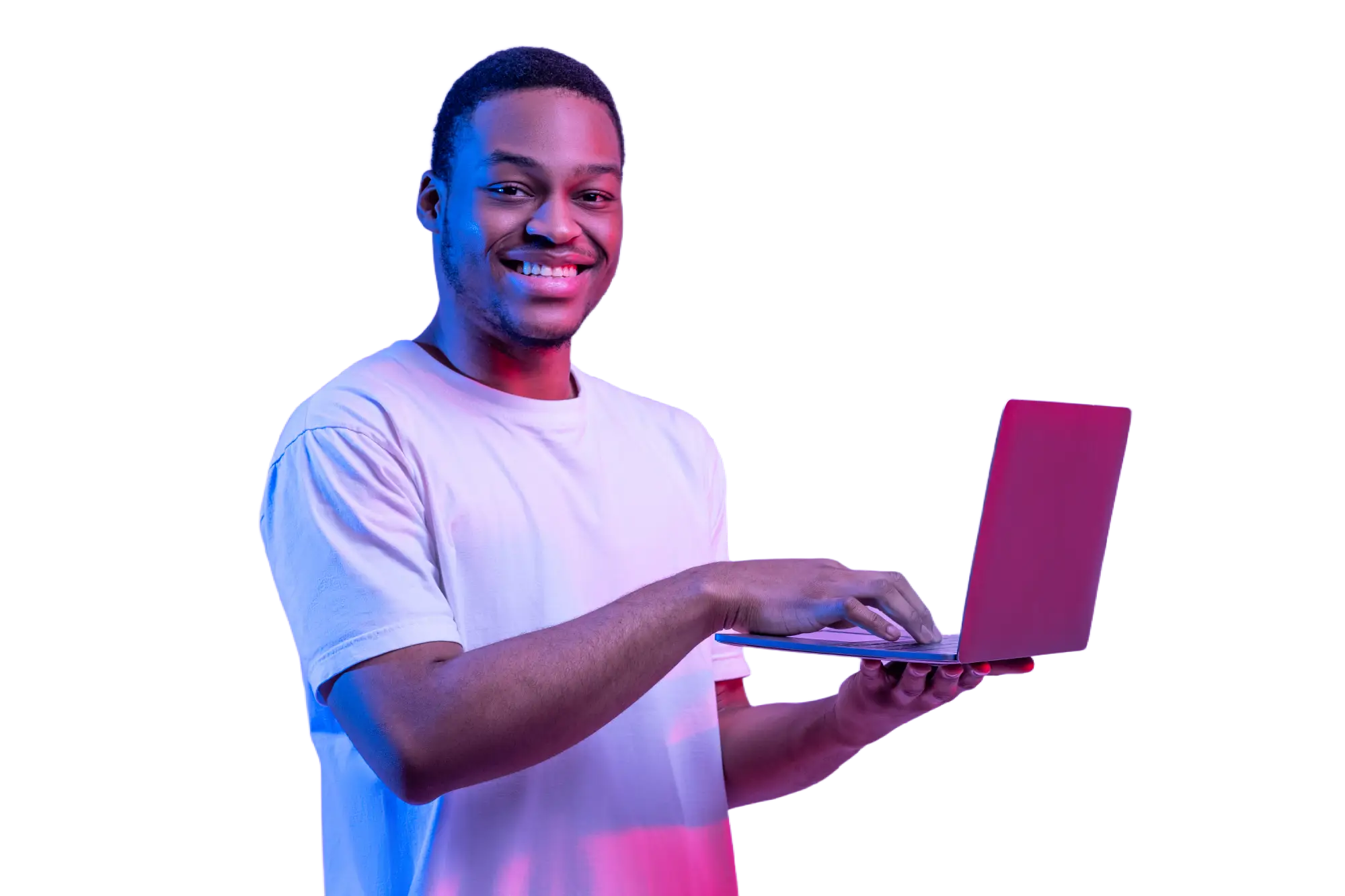 Pessoa com laptop